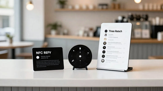 NFC-kort, QR-plade eller stander: vælg anmeldelsesløsning